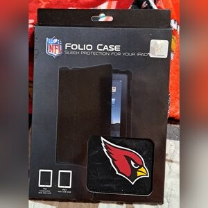 NFL Folio Case with Team Logo - Black and Red